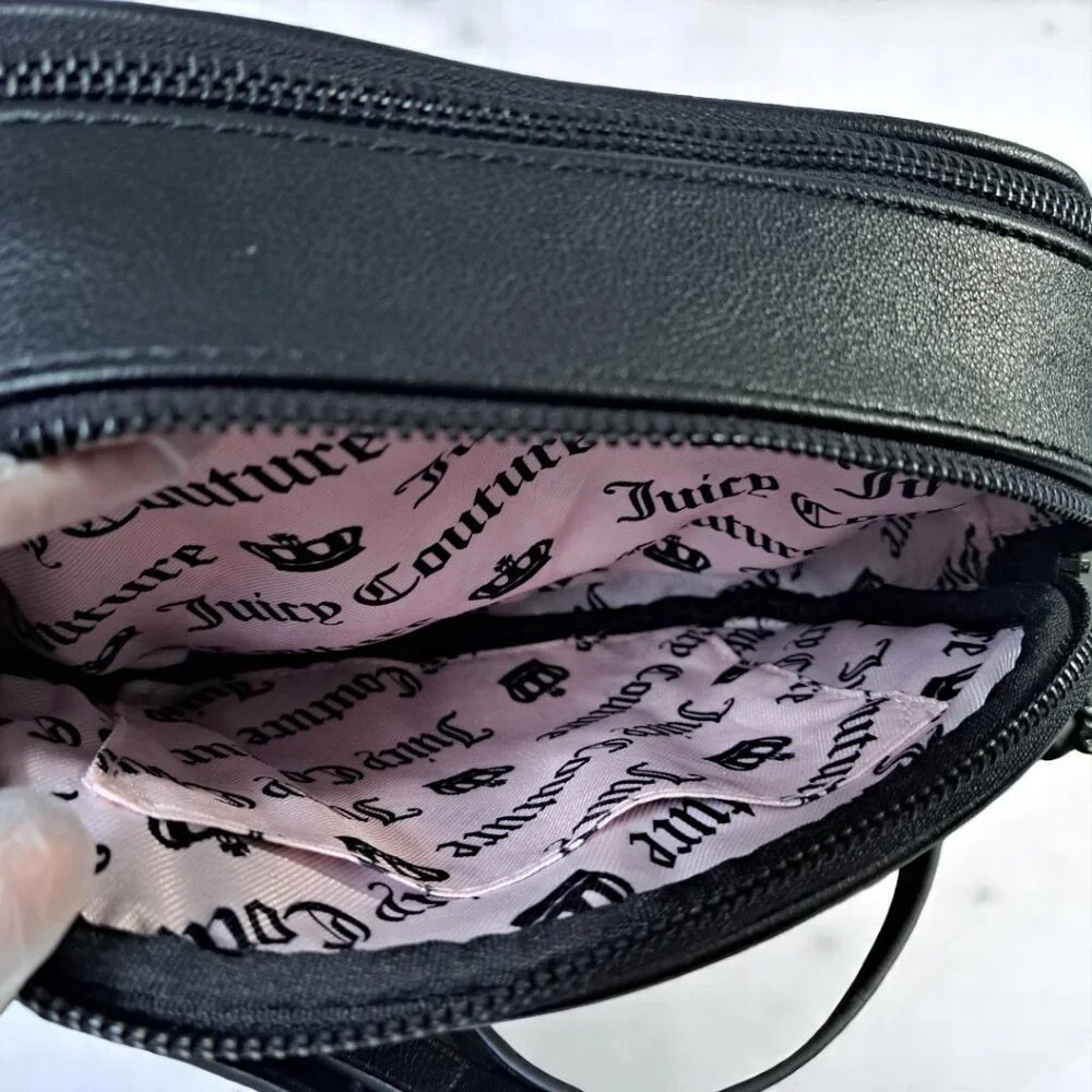 Juicy Couture Taking the Lead Camera Crossbody Black NWT - Picture 8 of 10